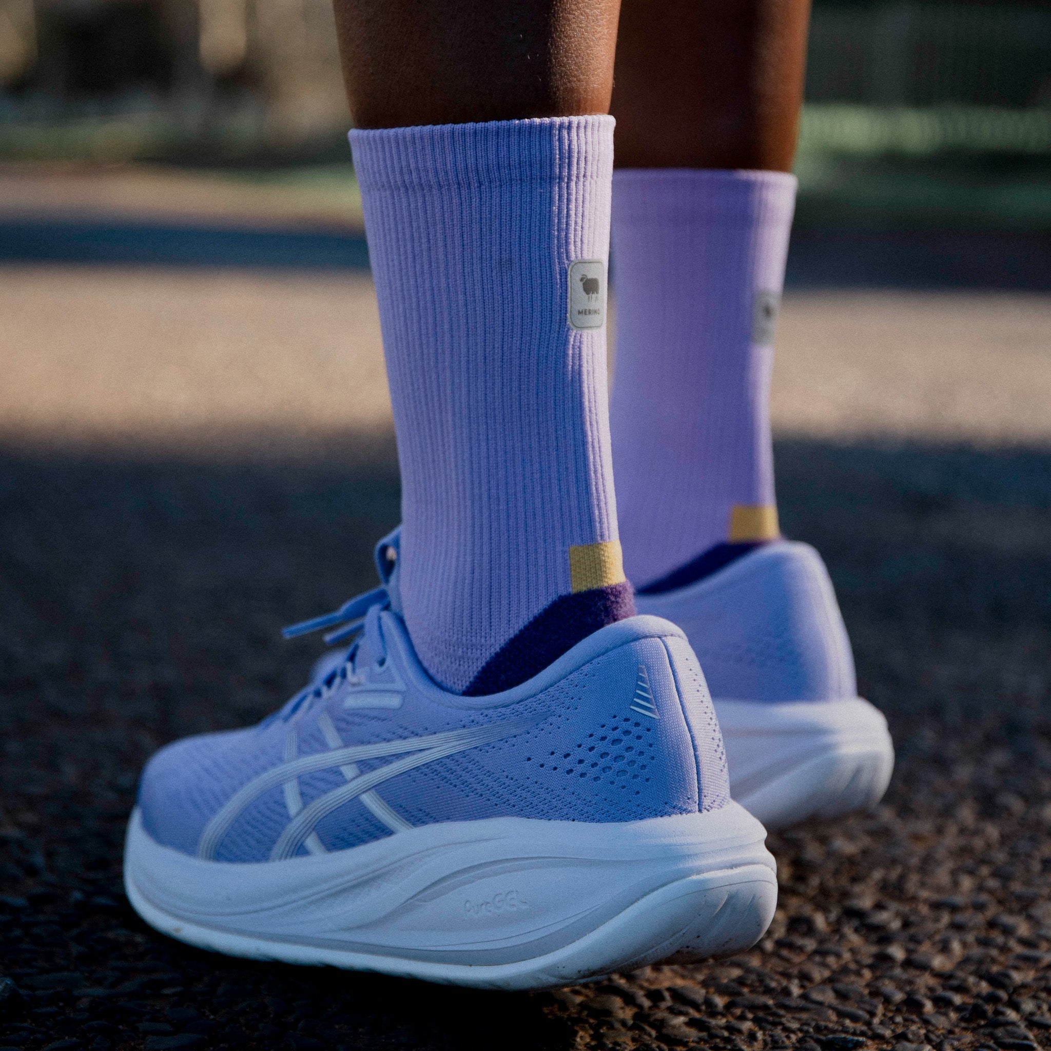 Frosted Lavender Merino Winter Socks