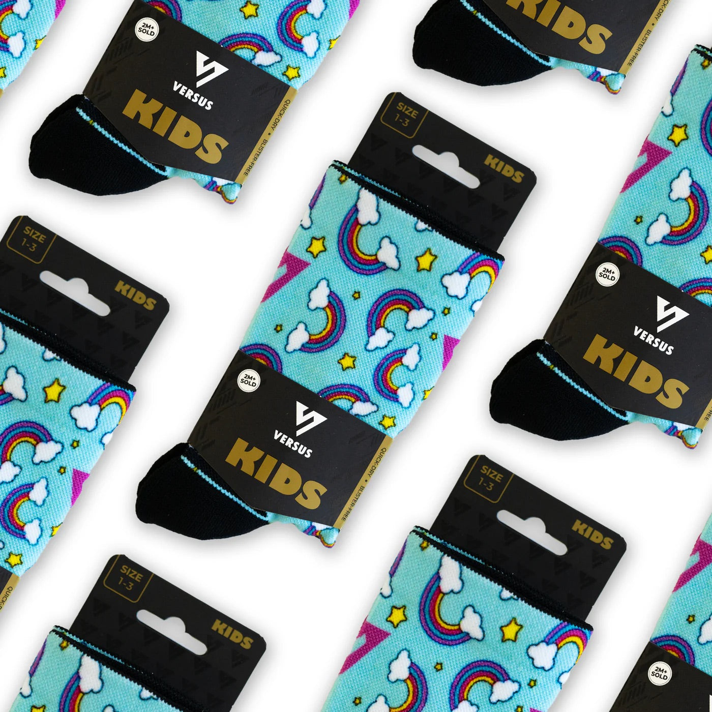 Rainbow KIDS Active Crew Socks