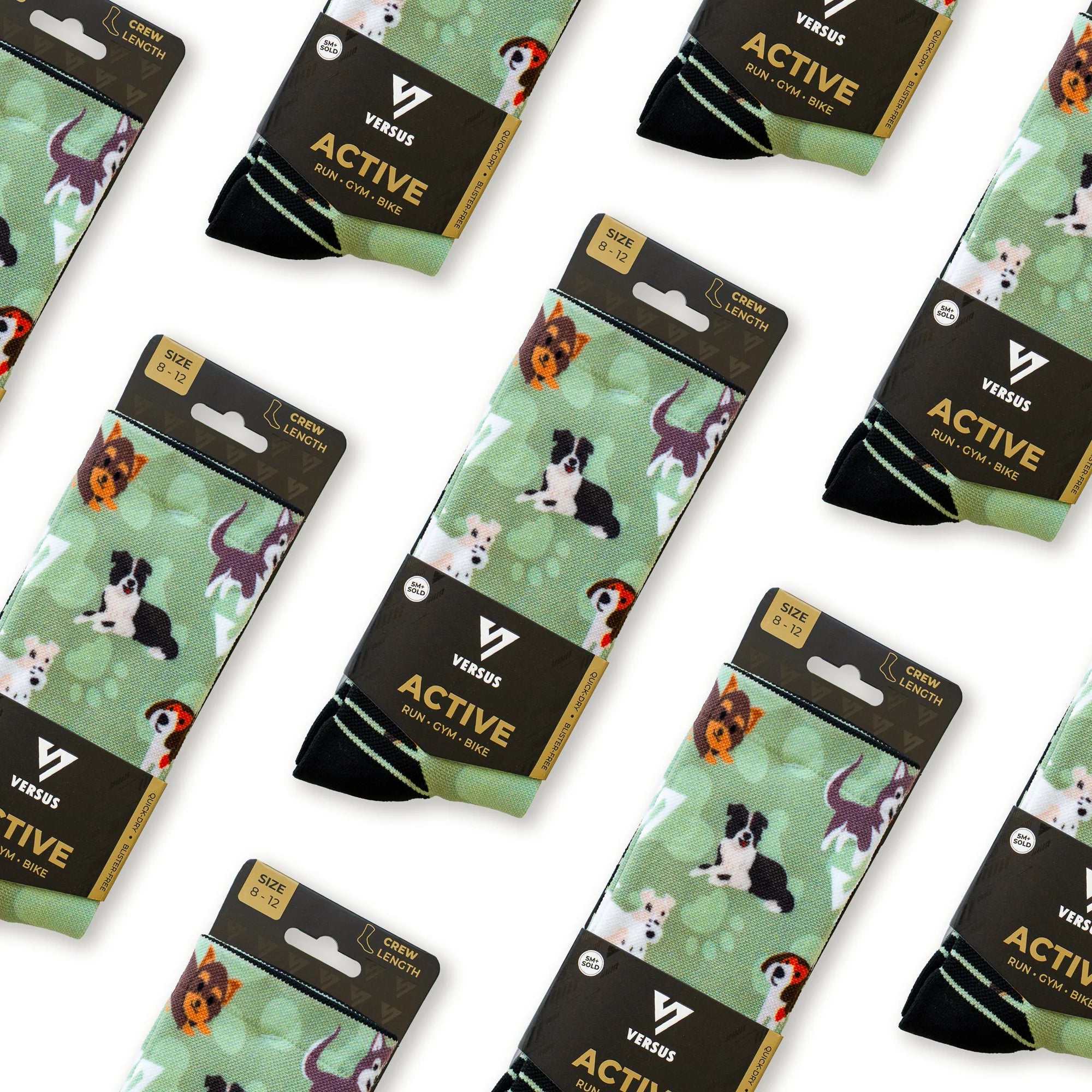 Dogs 2.0 Active Crew Socks