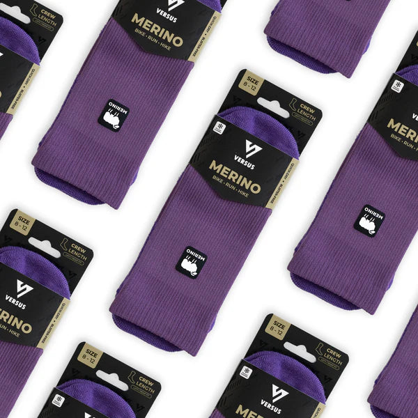 Winter Berry Merino Winter Socks