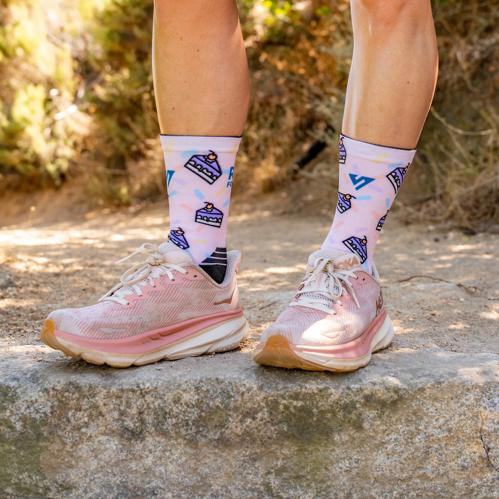 Run For Cake Active Crew Socks