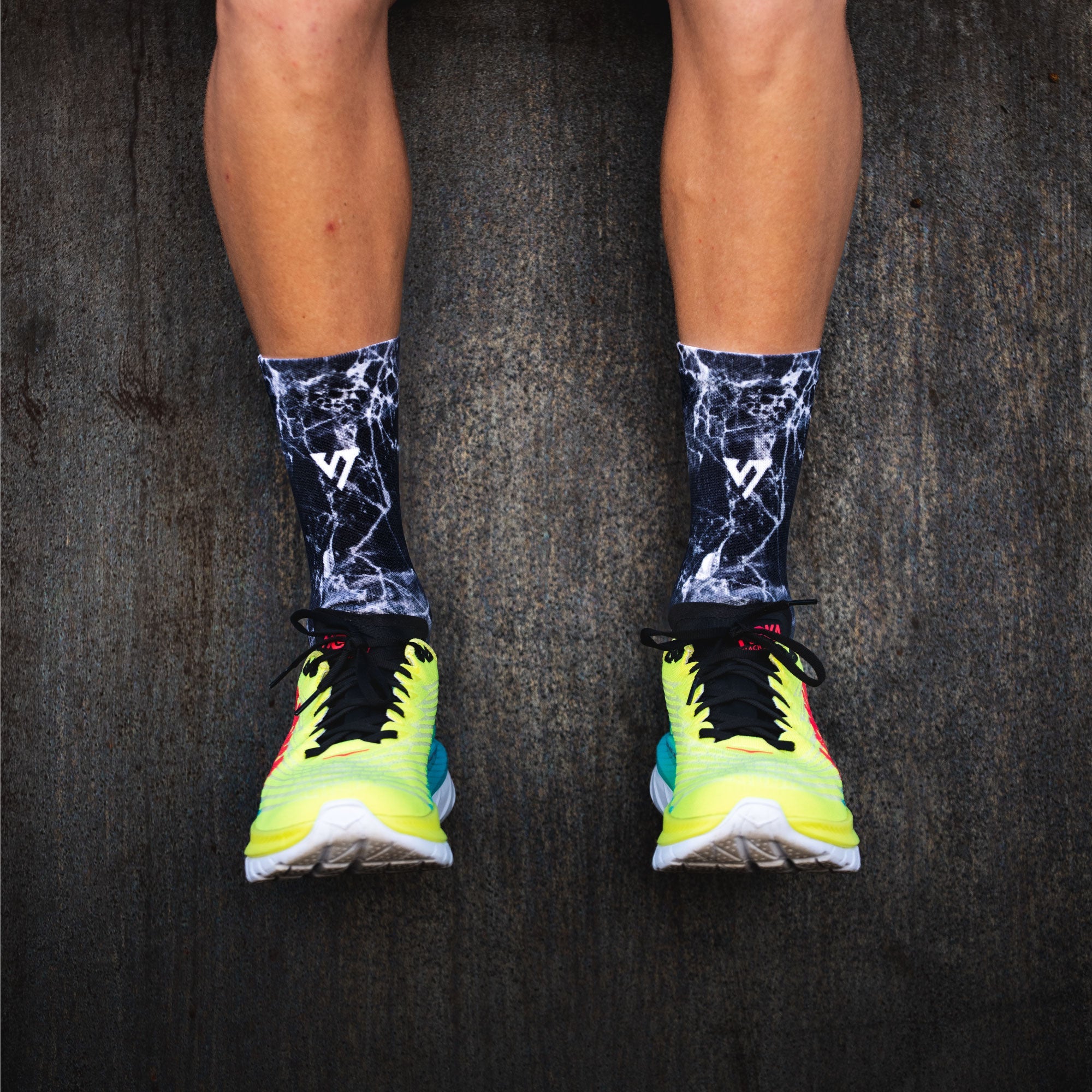 Black Marble Elite Socks 2 | Versus Socks
