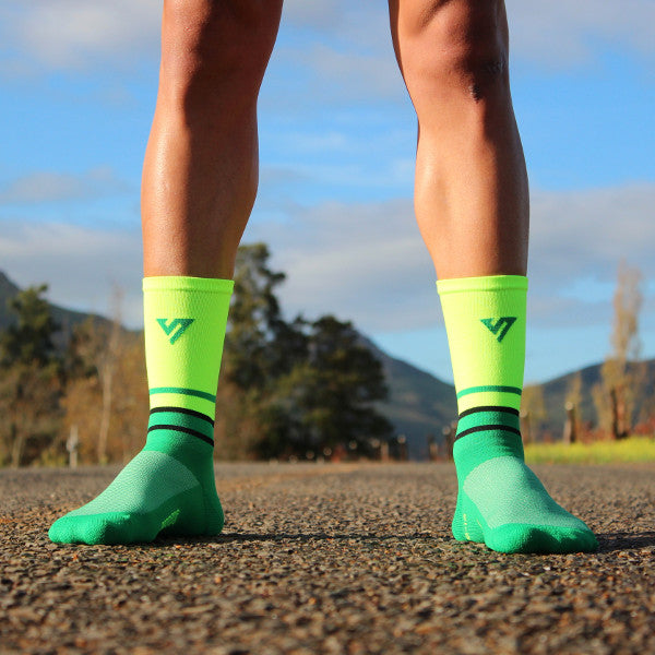 Neon Yellow & Green Cycling Socks 6 | Versus Socks