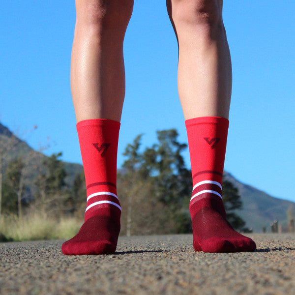 Red Cycling Socks 4 | Versus Socks