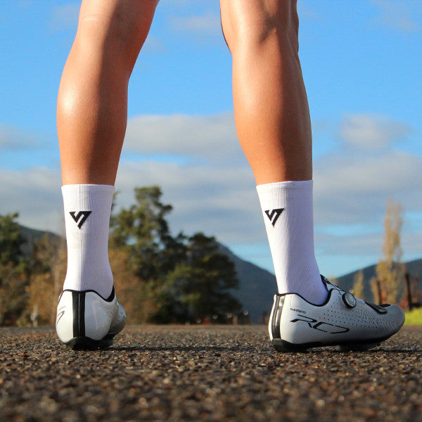 White Cycling Socks 2 | Versus Socks