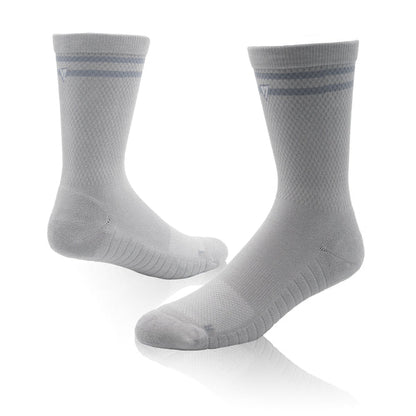 Stone Grey Lifestyle Crew Socks