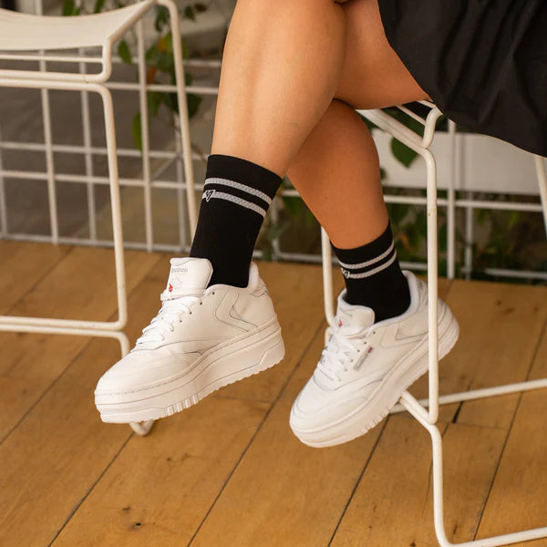 Black Core Lifestyle Crew Socks