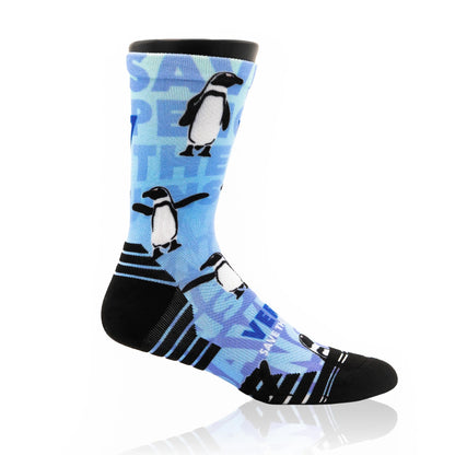 Save The Penguin Active Crew Socks