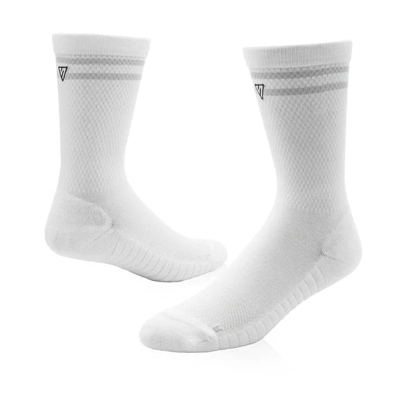 White Essential Lifestyle Crew Socks