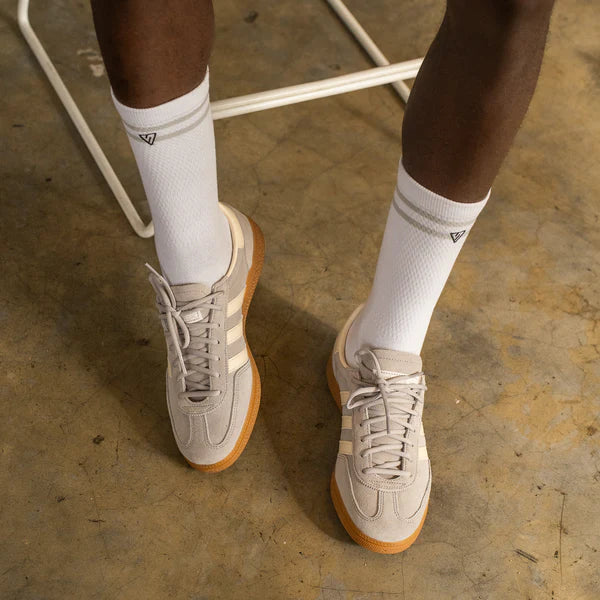 White Essential Lifestyle Crew Socks