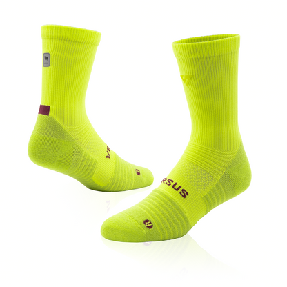 Bright Lime Merino Winter Socks