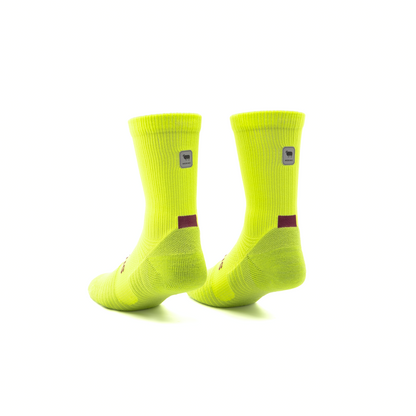 Bright Lime Merino Winter Socks
