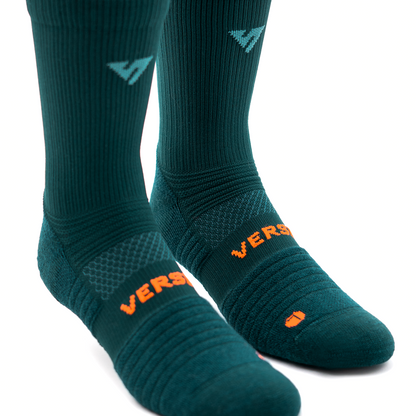 Forest Teal Merino Winter Socks