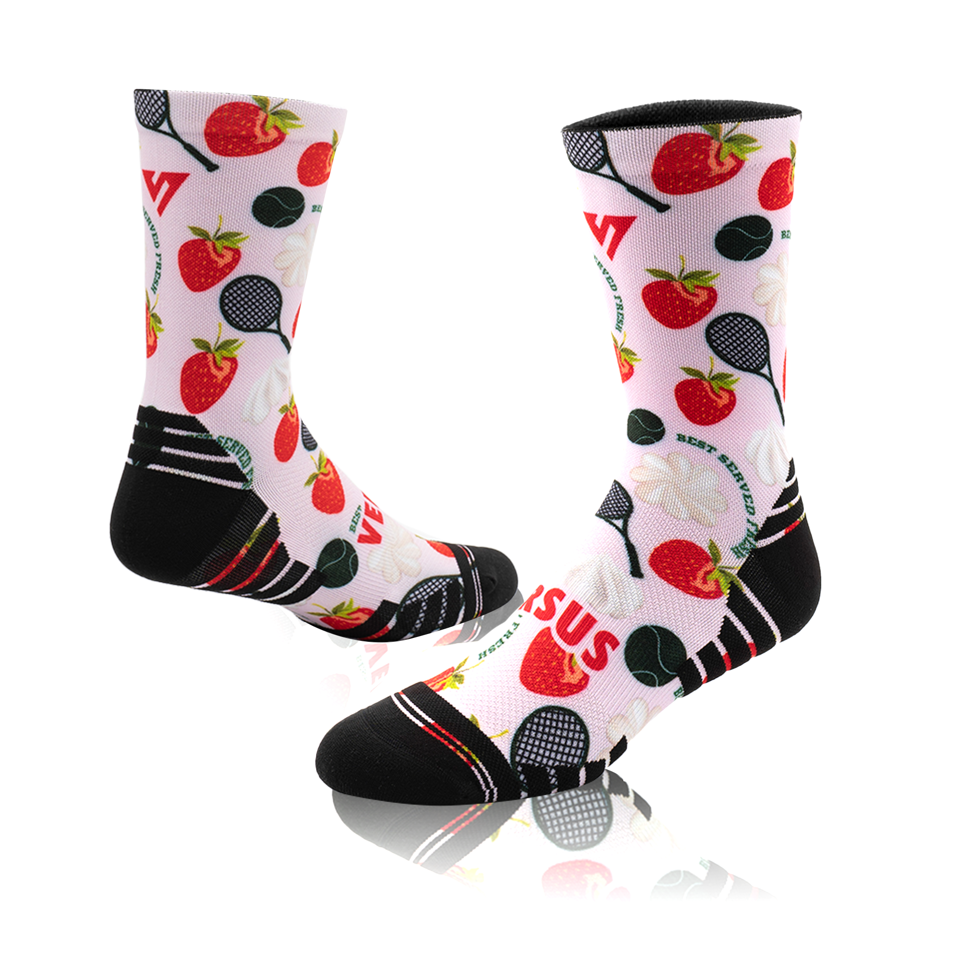 Strawberries & Cream Active Crew Socks