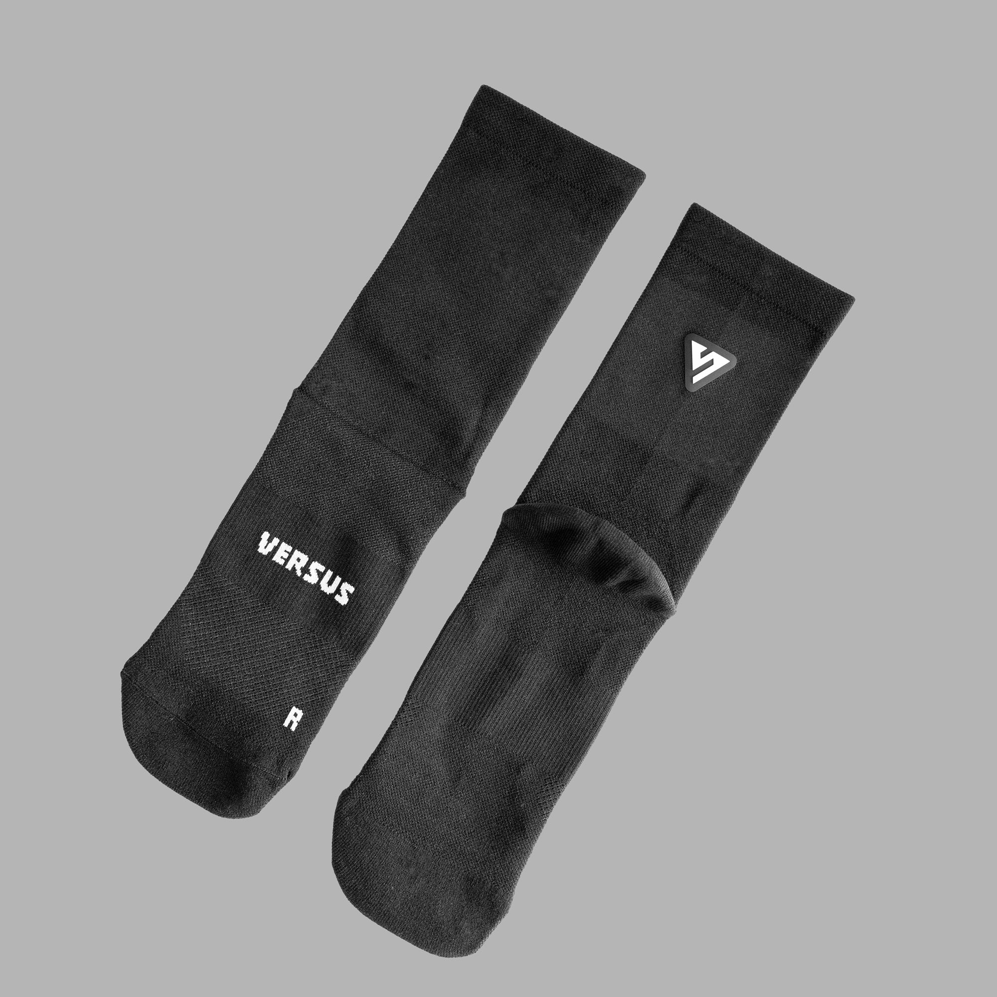 Classic Black Active Crew Tab Socks Bundle (4 Pack)