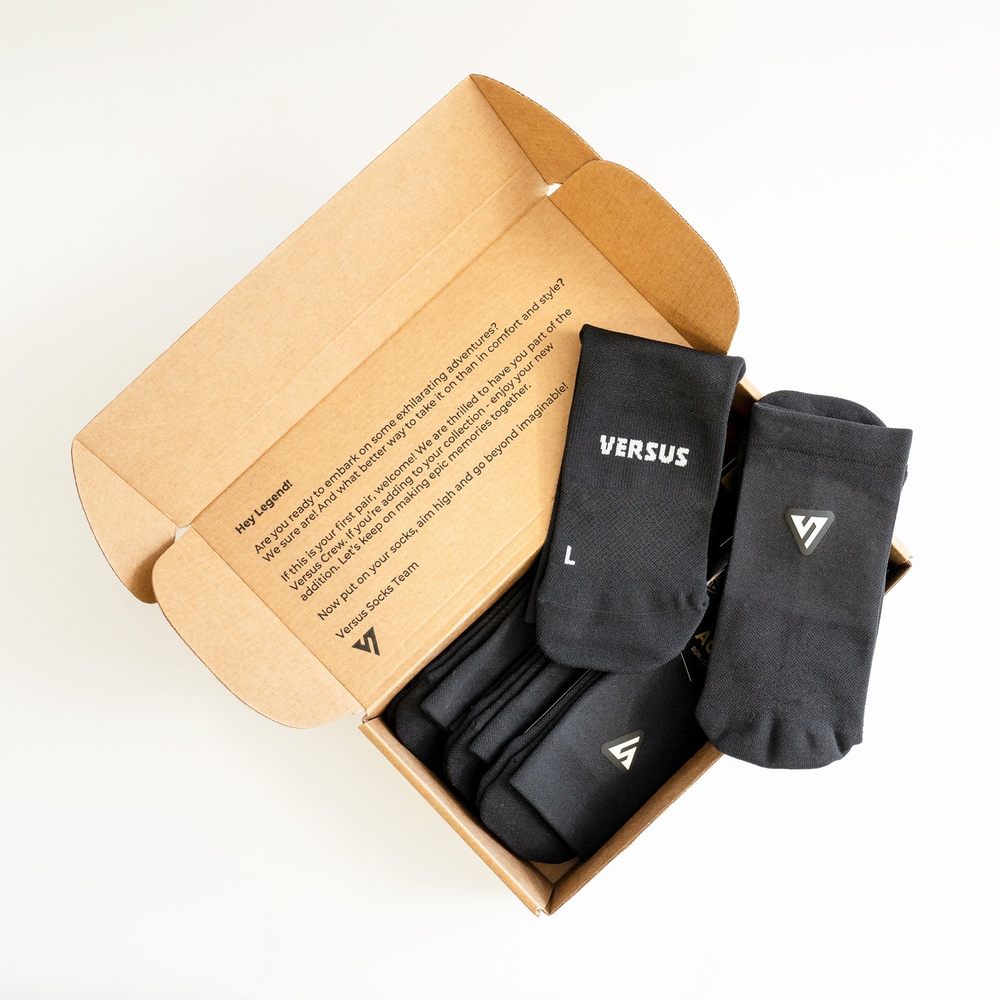 Classic Black Active Crew Tab Socks Bundle (4 Pack)