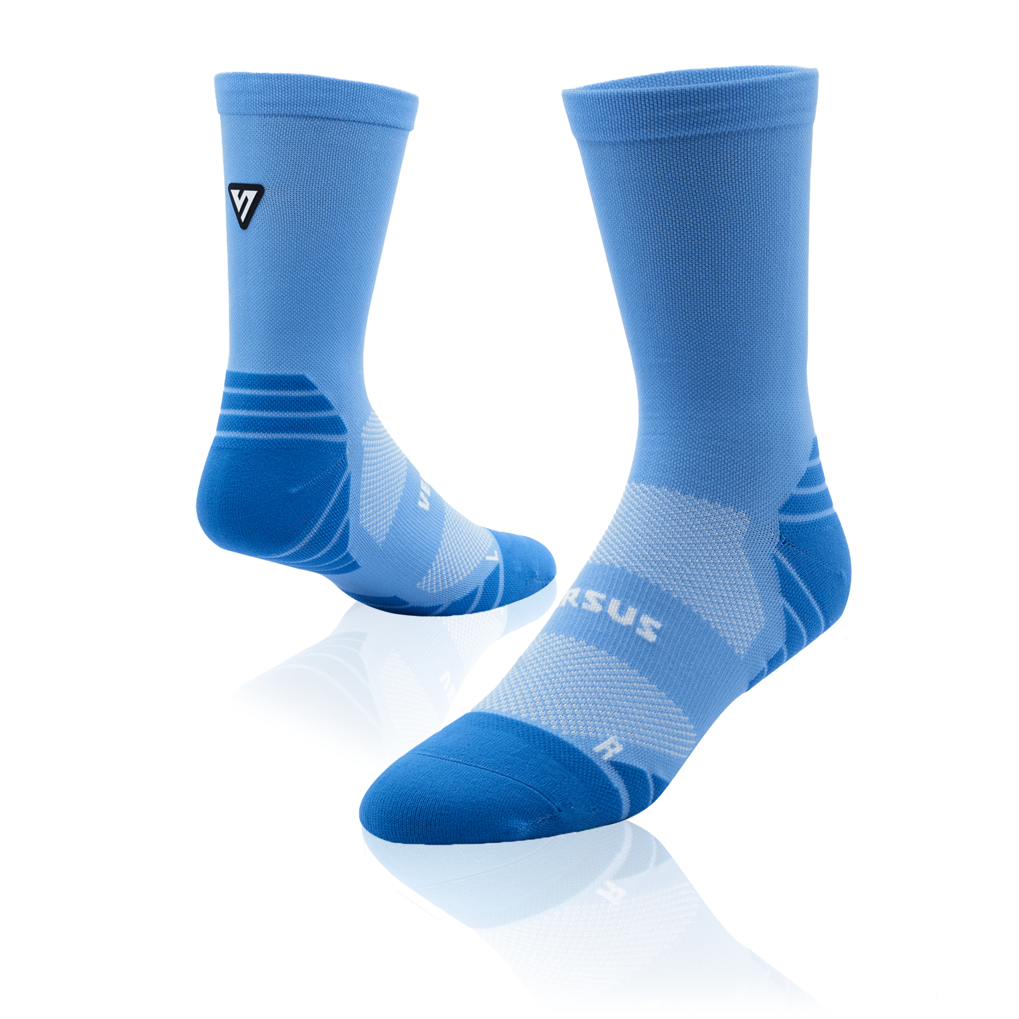 Classic Blue Active Crew Tab Socks