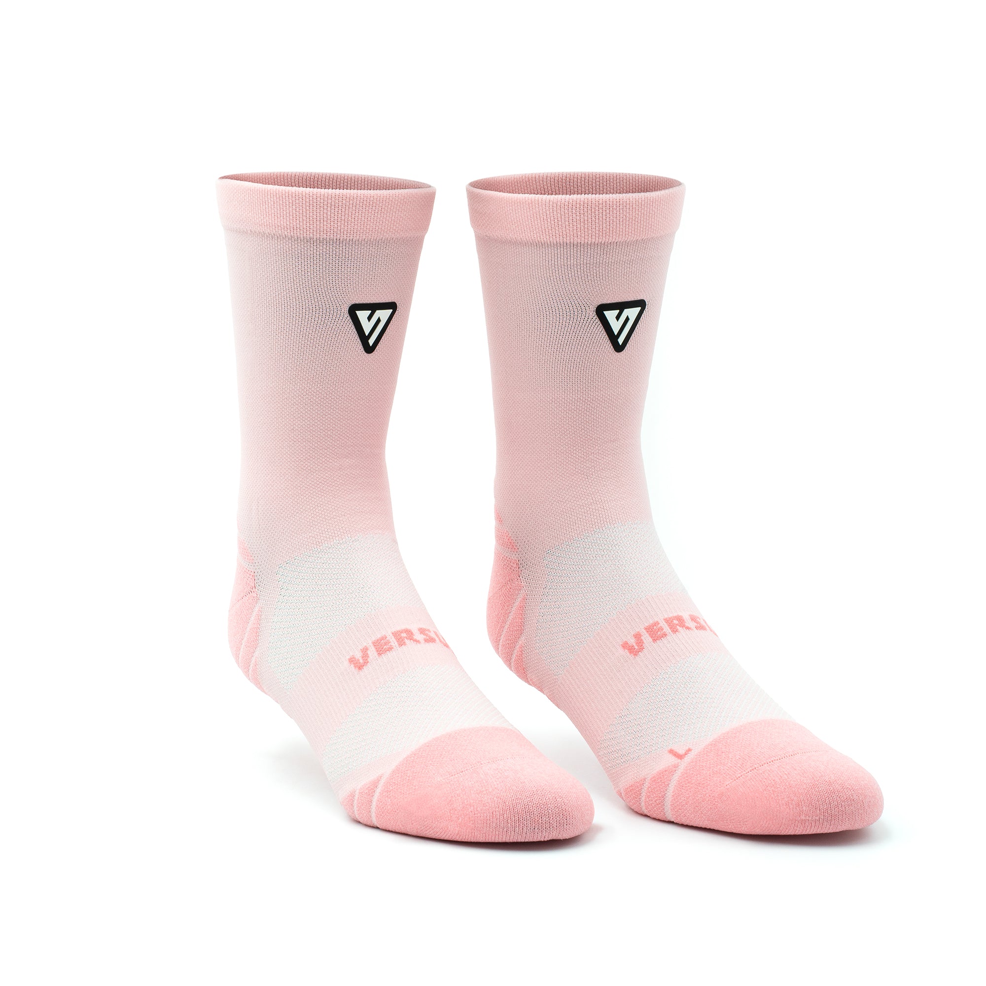 Classic Pastel Pink Active Crew Tab Socks