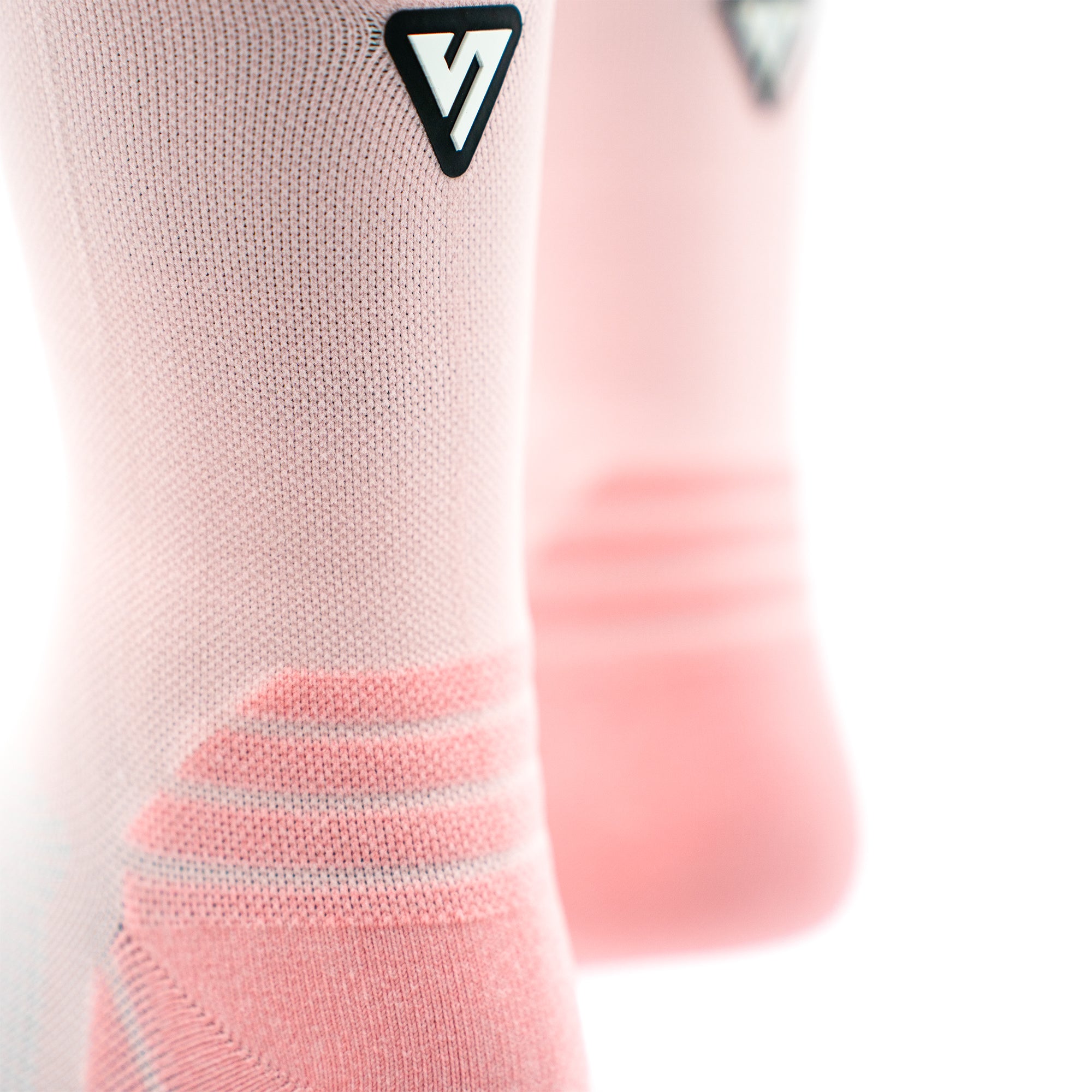 Classic Pastel Pink Active Crew Tab Socks