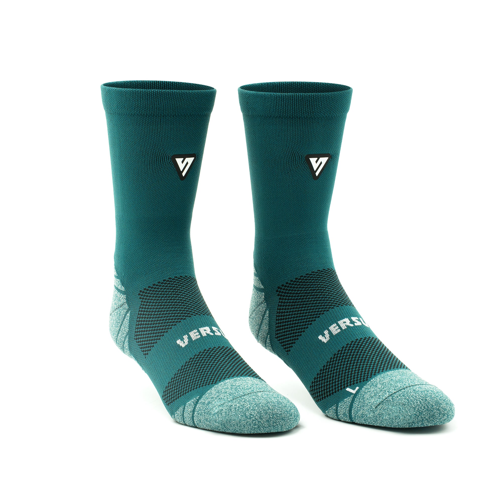 Classic Teal Active Crew Tab Socks