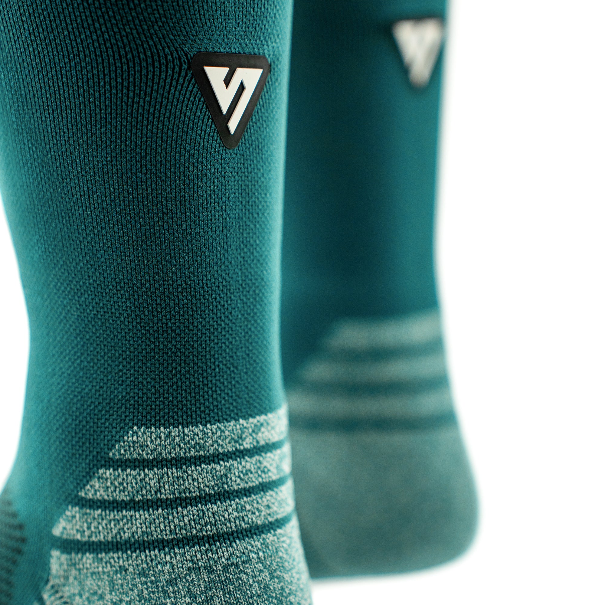 Classic Teal Active Crew Tab Socks