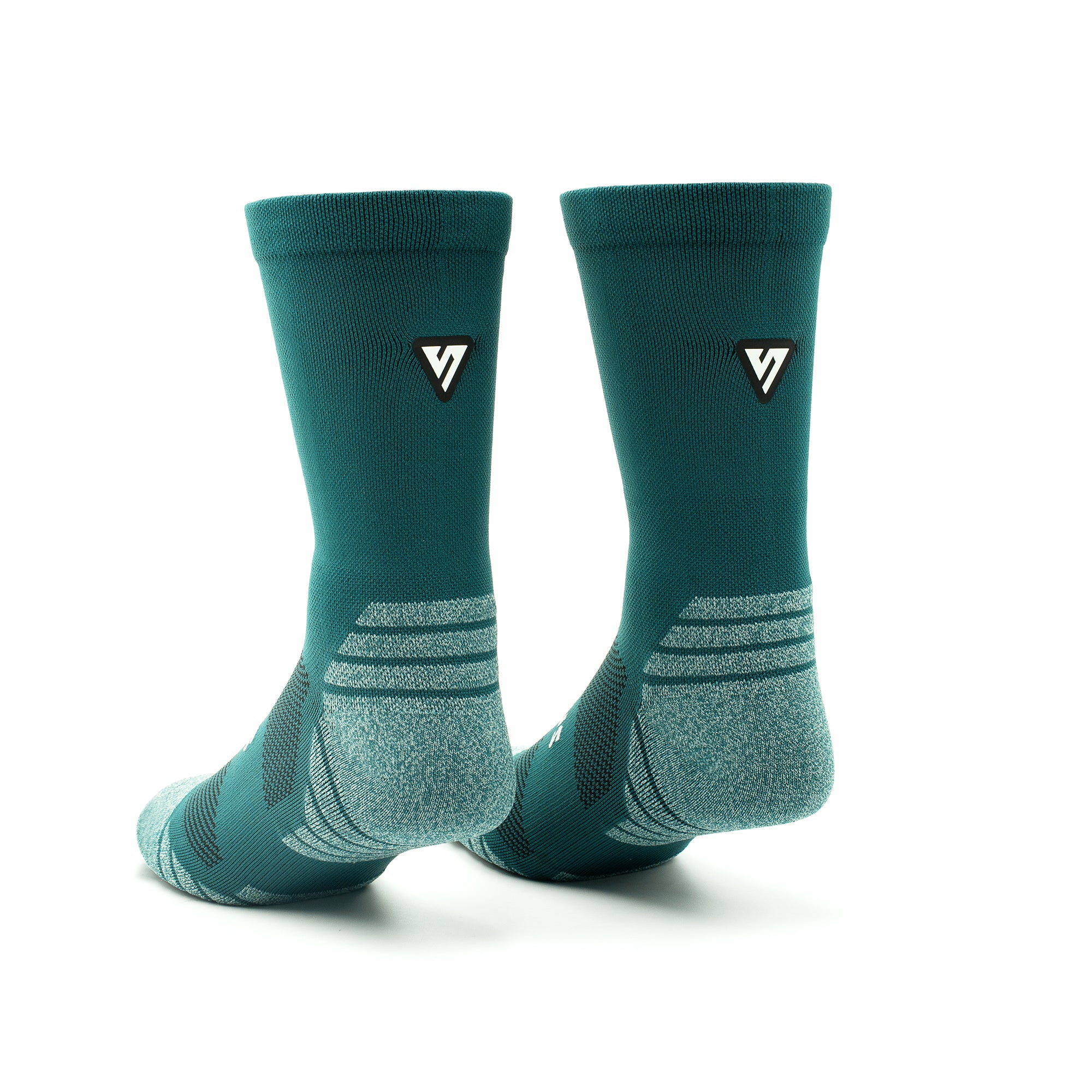 Classic Teal Active Crew Tab Socks
