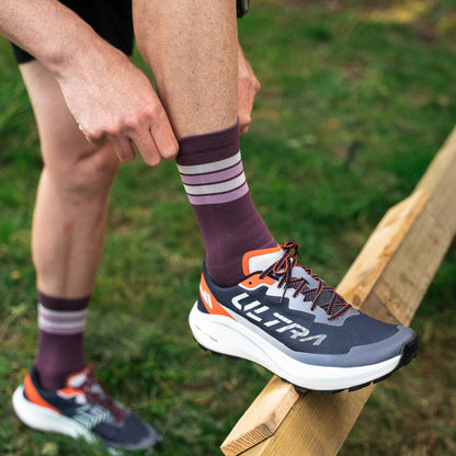 Midnight Plum Trail Run Socks