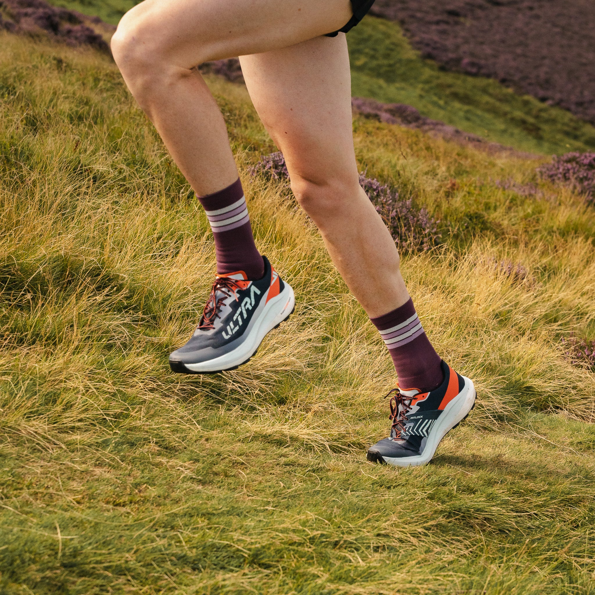 Midnight Plum Trail Run Socks