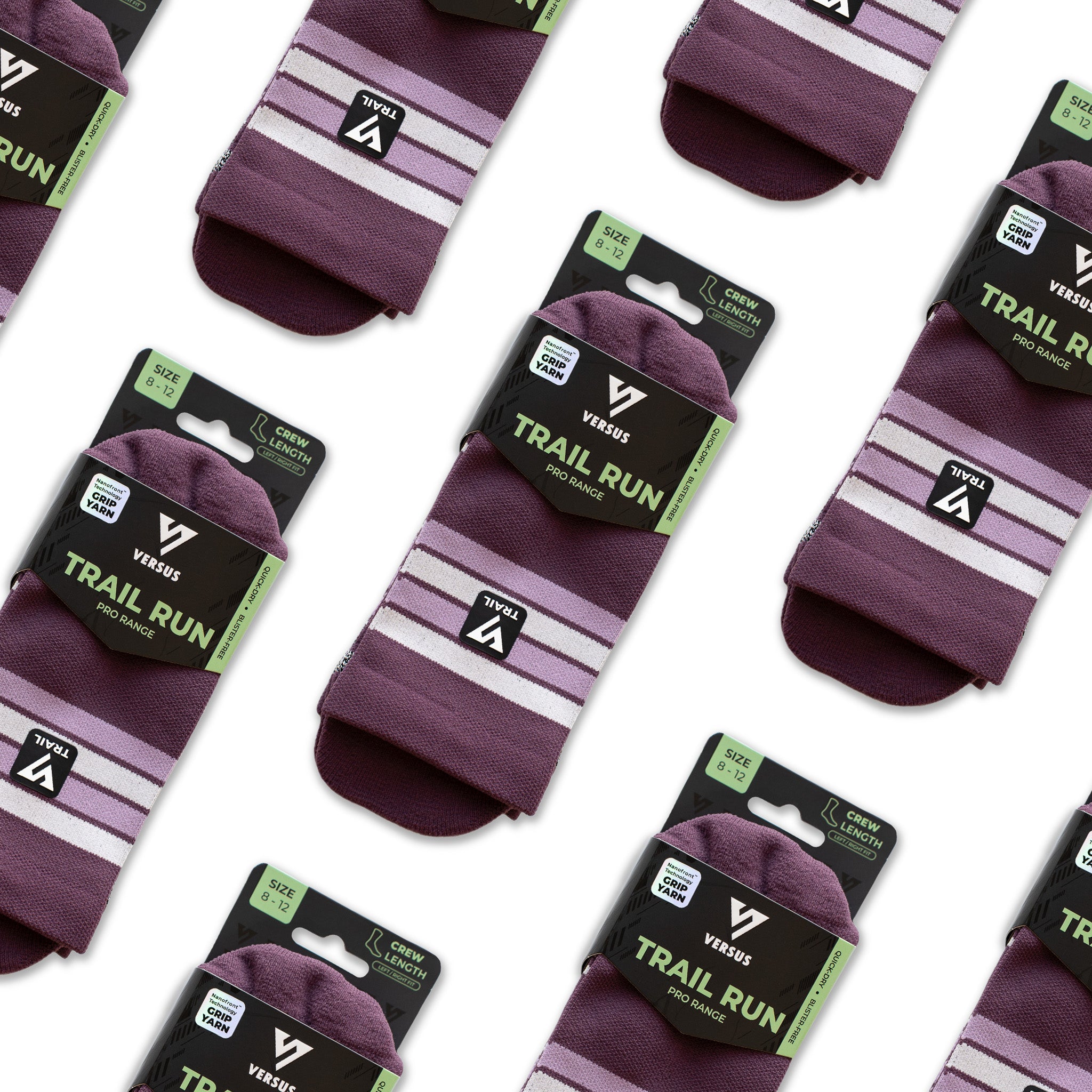 Midnight Plum Trail Run Socks