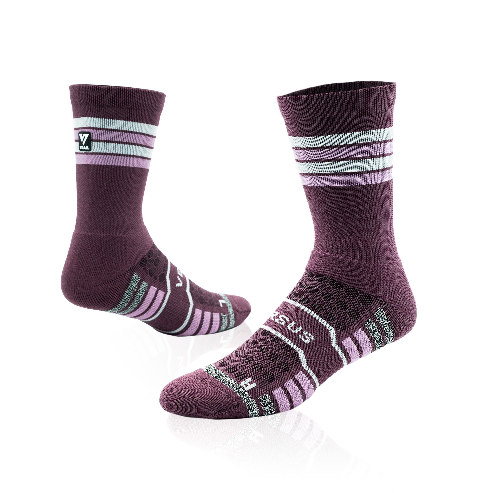 Midnight Plum Trail Run Socks