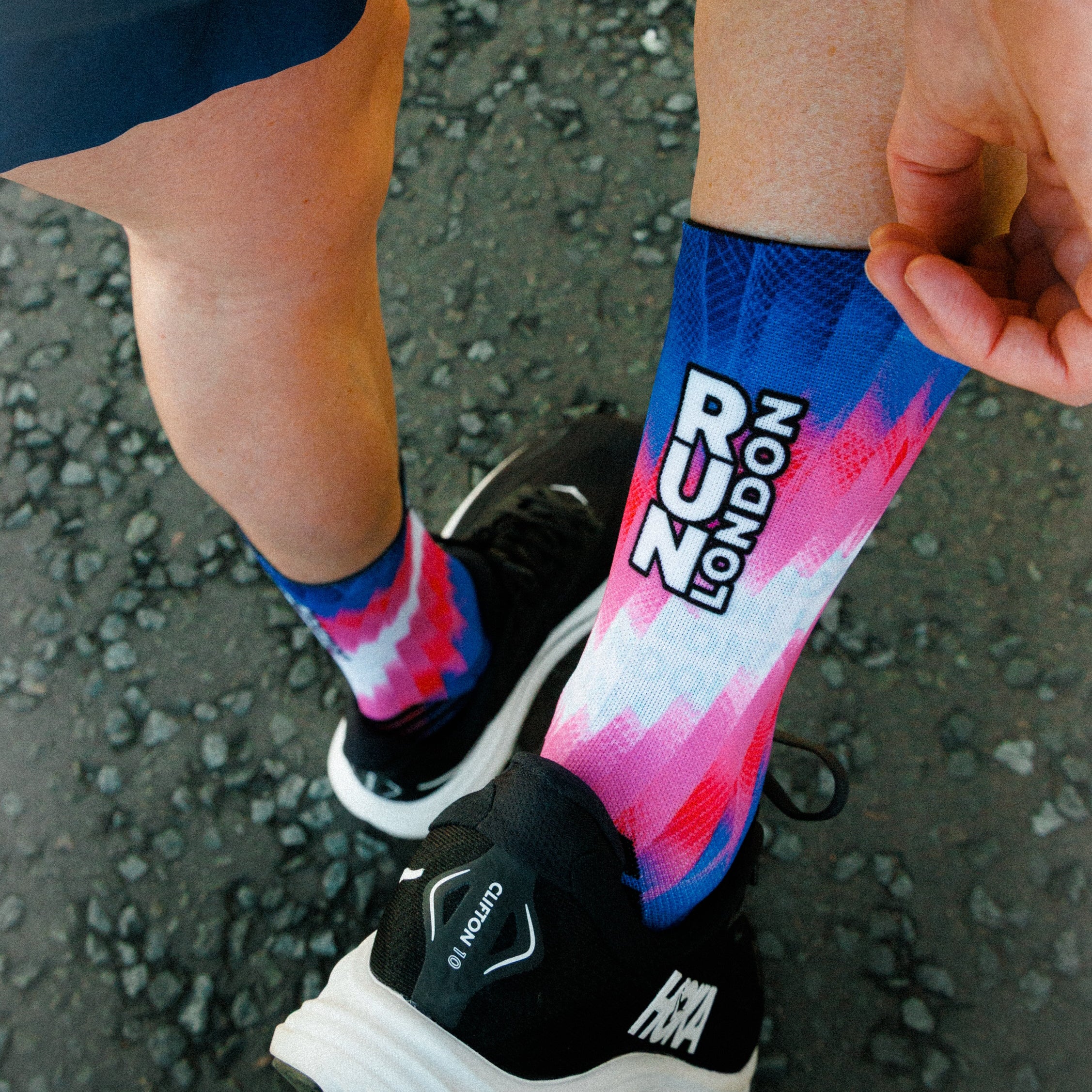 RUN London Swirl 2026 Active Crew Socks