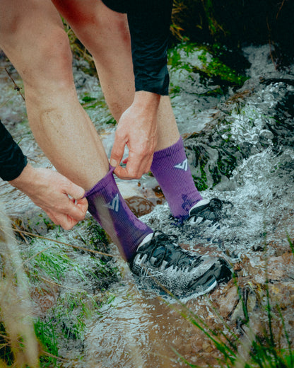 Winter Berry Merino Winter Socks
