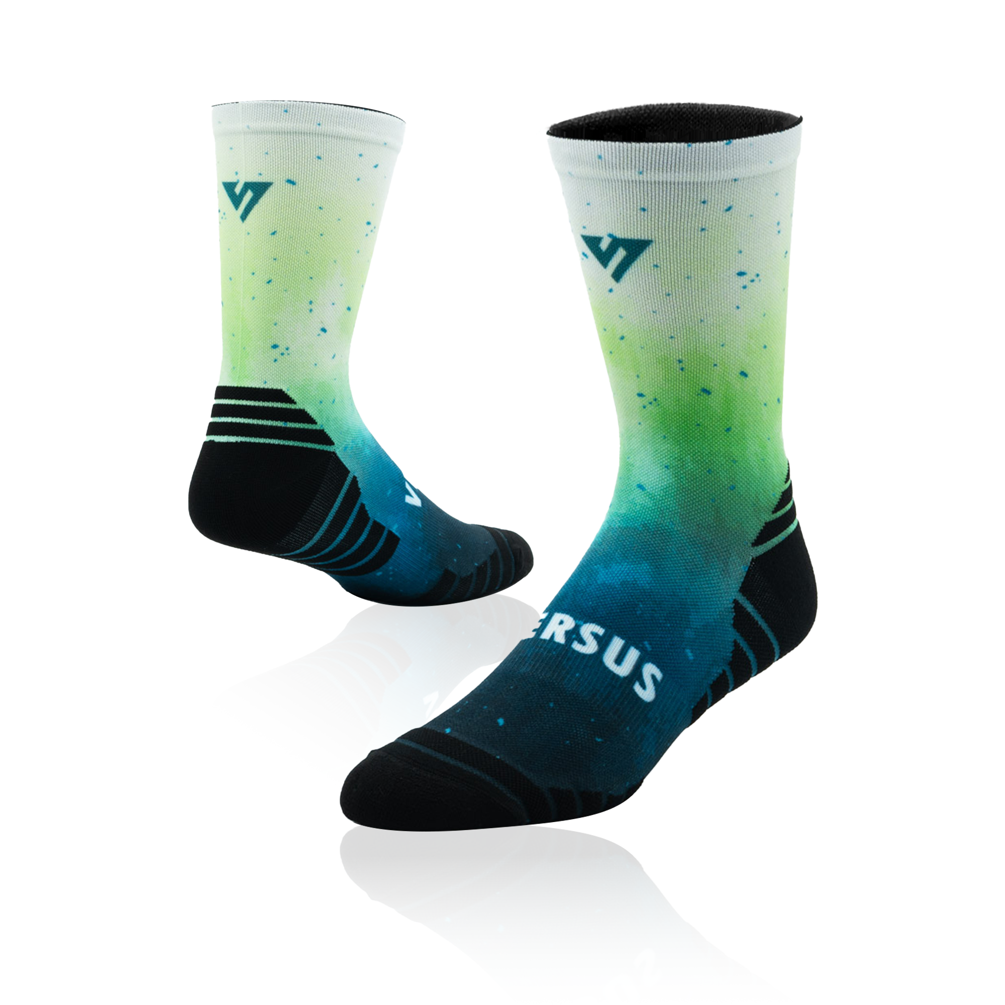 Green Mist Active Crew Socks