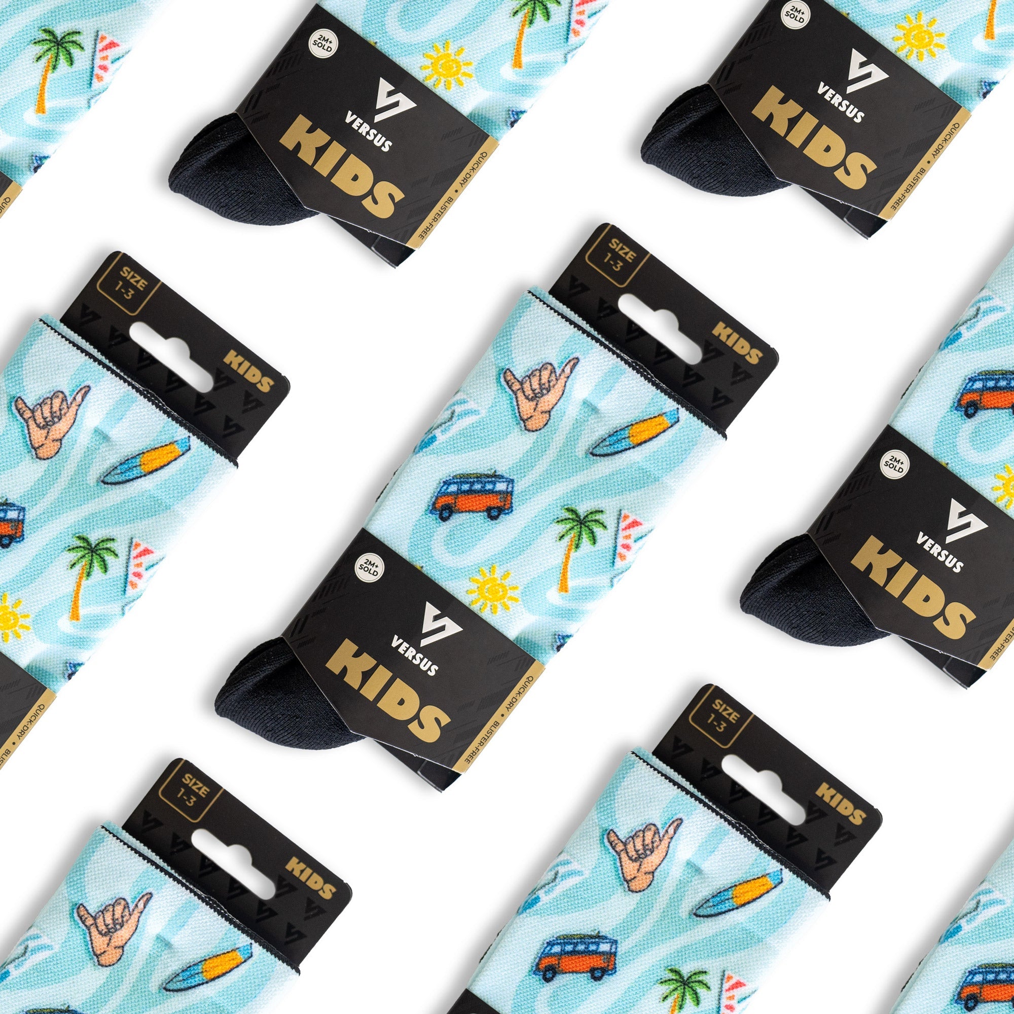 Summer Vibes KIDS Active Crew Socks