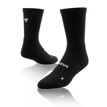 Classic Black Active Crew Tab Socks