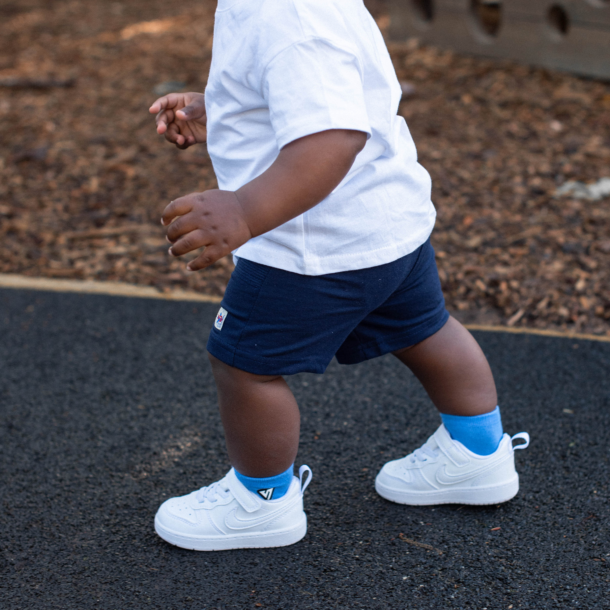 Pastel Blue Baby Socks