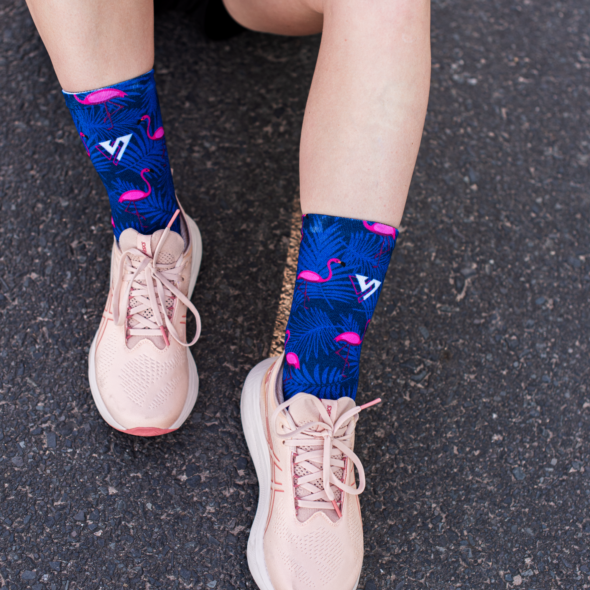 Flamingo Active Crew Socks