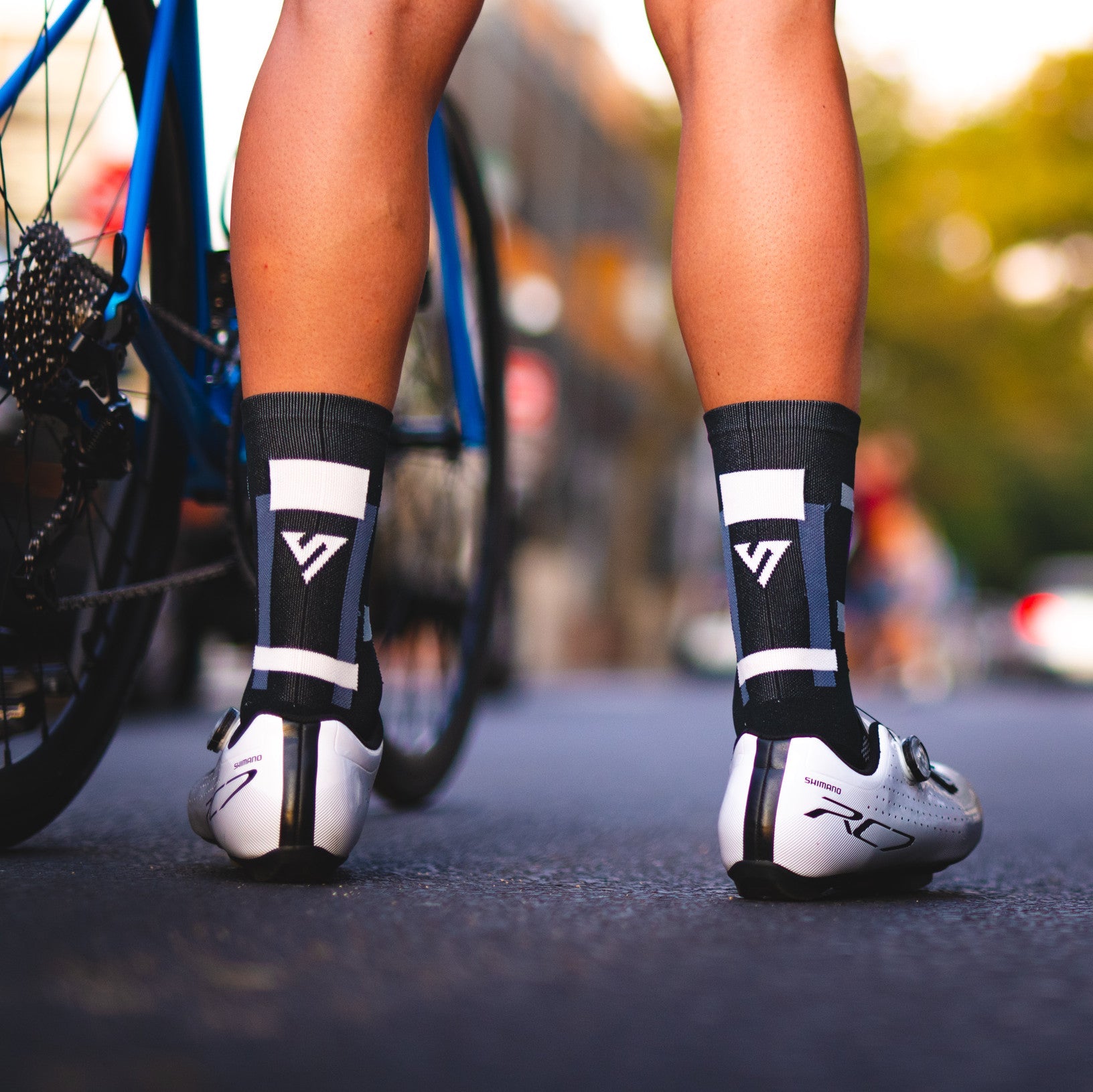 Black Blocks Cycling Socks 4 | Versus Socks