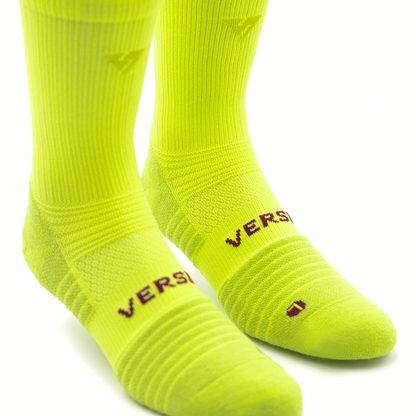 Bright Lime Merino Winter Socks
