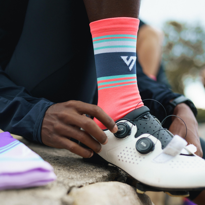 Coral Hurricane Cycling Socks 2 | Versus Socks