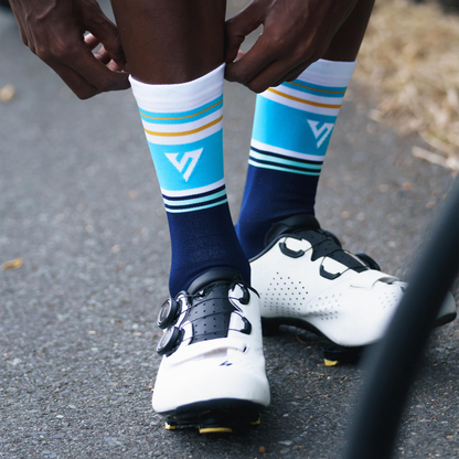 Blue Tornado Cycling Socks 2 | Versus Socks