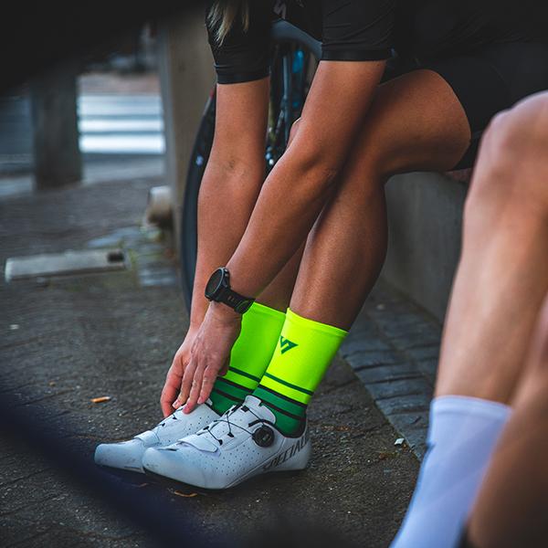 Neon Yellow & Green Cycling Socks 2 | Versus Socks