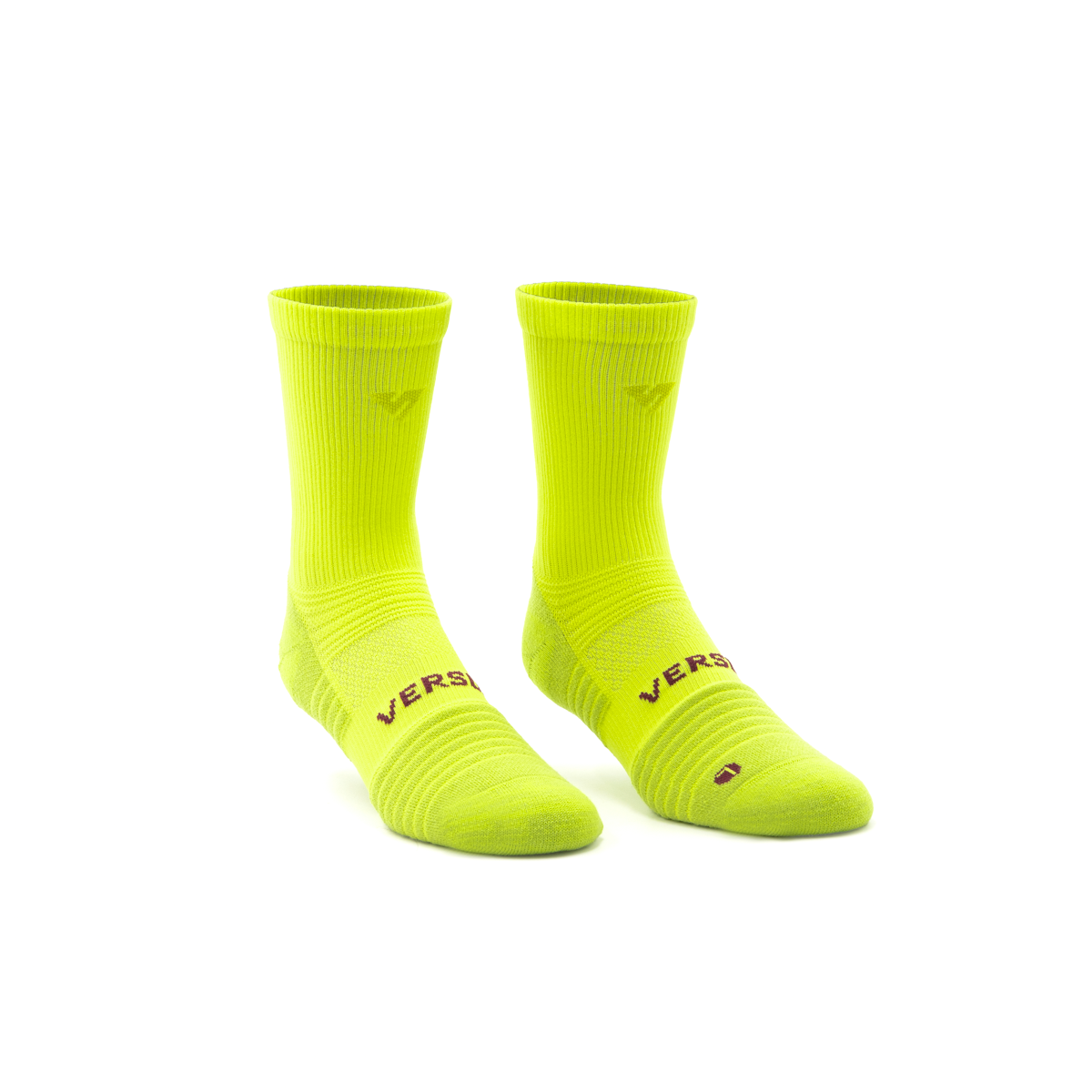 Bright Lime Merino Winter Socks