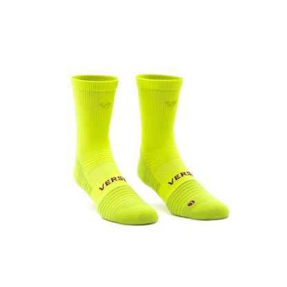 Bright Lime Merino Winter Socks
