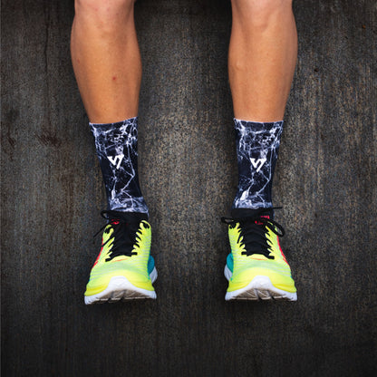 Black Marble Elite Socks 2 | Versus Socks