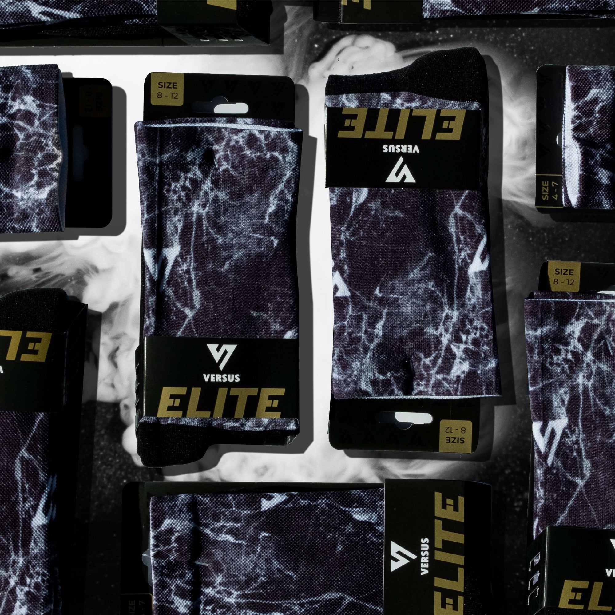 Black Marble Elite Socks 3 | Versus Socks