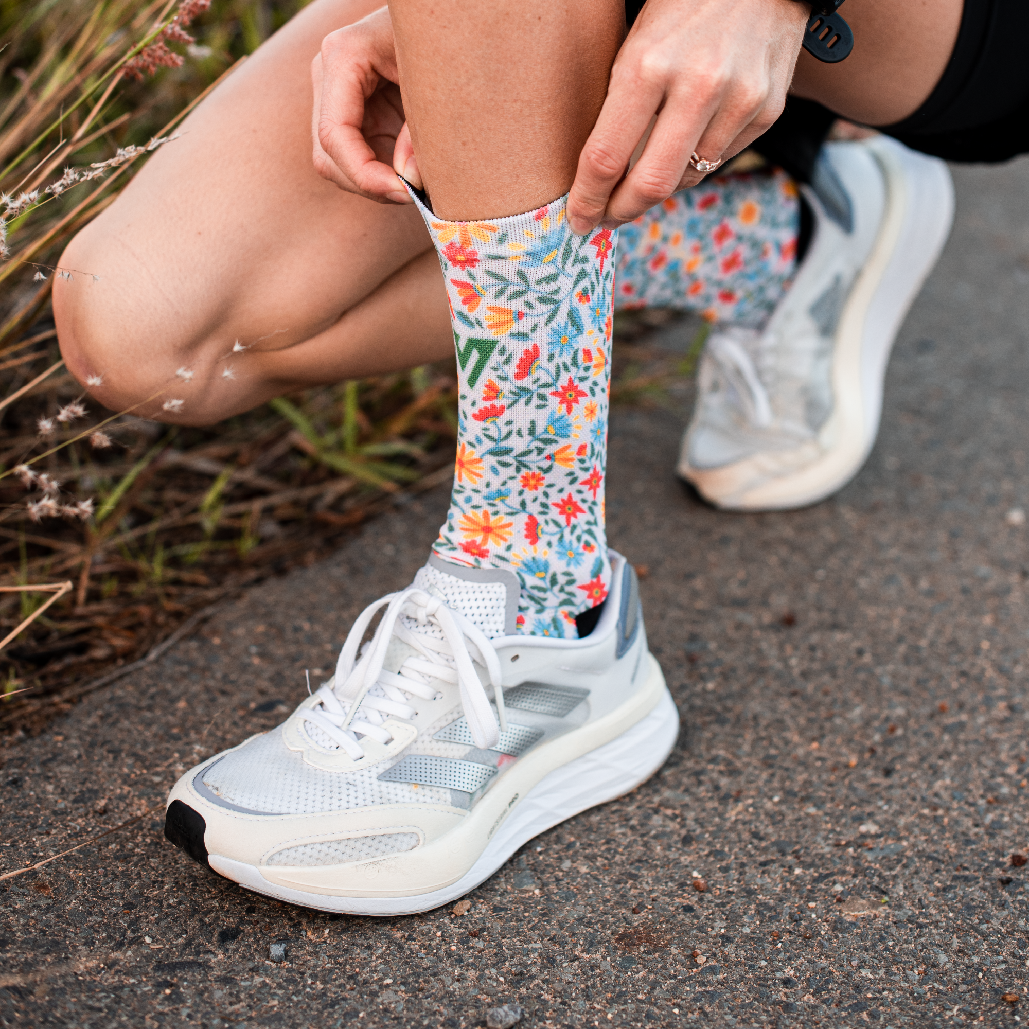 Daisy Day Active Crew Socks