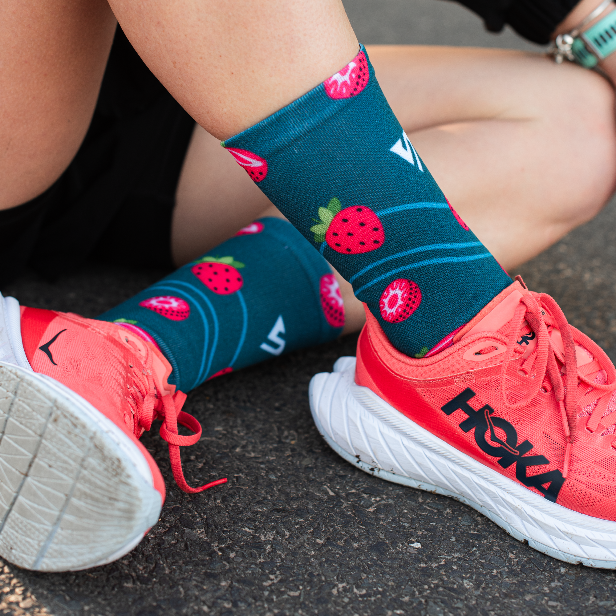 Strawberry Active Crew Socks