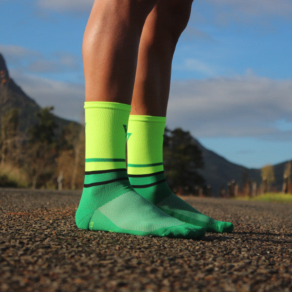 Neon Yellow & Green Cycling Socks 3 | Versus Socks
