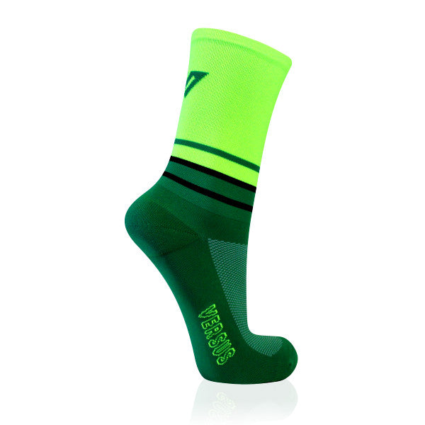 Neon Yellow & Green Cycling Socks | Versus Socks